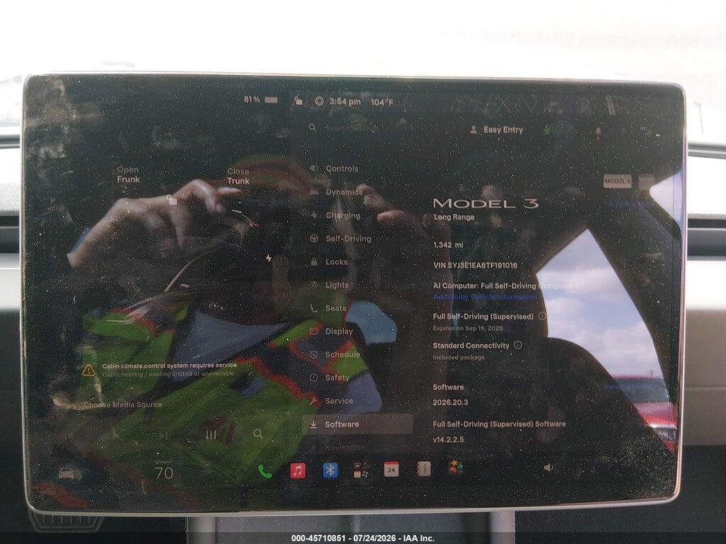 5YJ3E1EA8TF191016 2026 TESLA MODEL 3 photo no. 7
