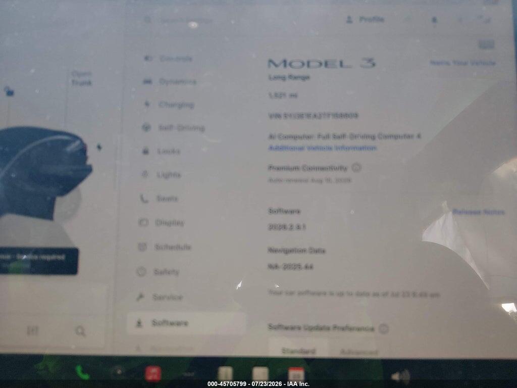 5YJ3E1EA2TF158609 2026 TESLA MODEL 3 photo no. 7