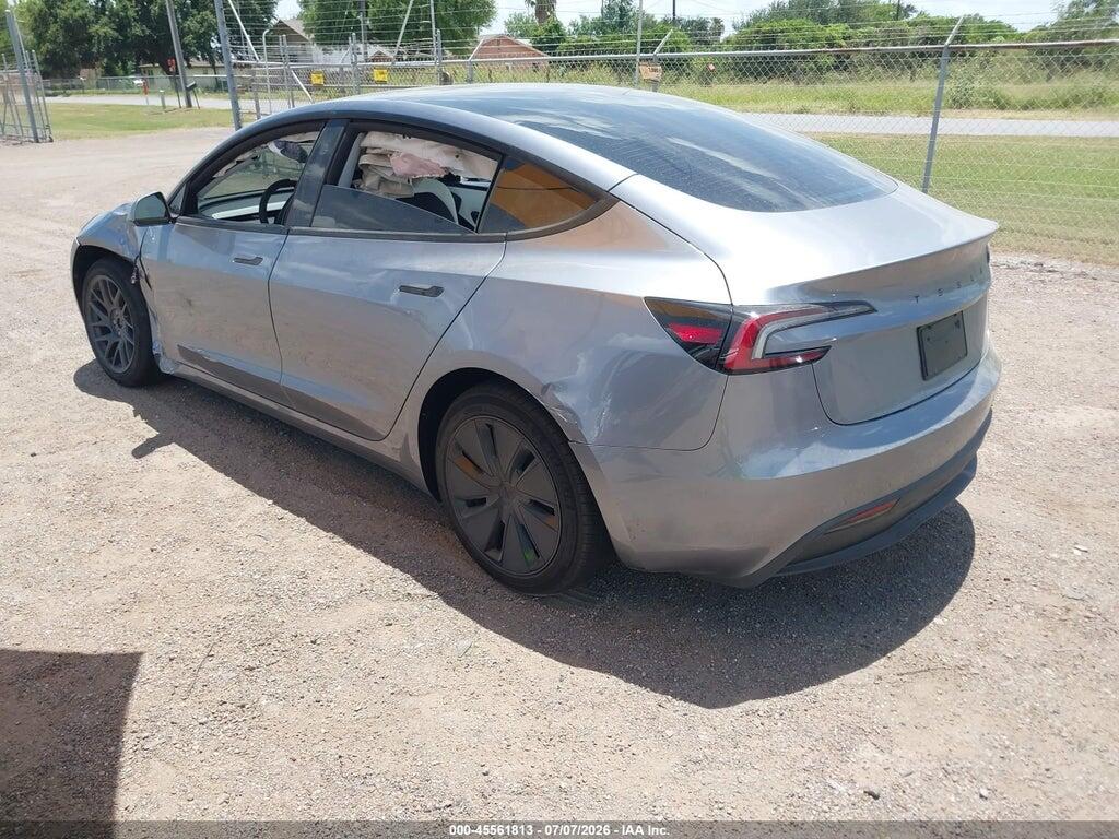 5YJ3E1EAXTF195682 2026 TESLA MODEL 3 photo no. 3