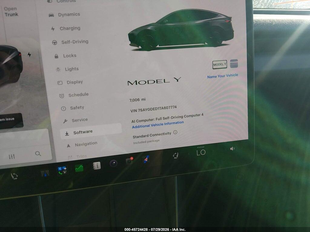 7SAYGDED1TA607774 2026 TESLA MODEL Y photo no. 7