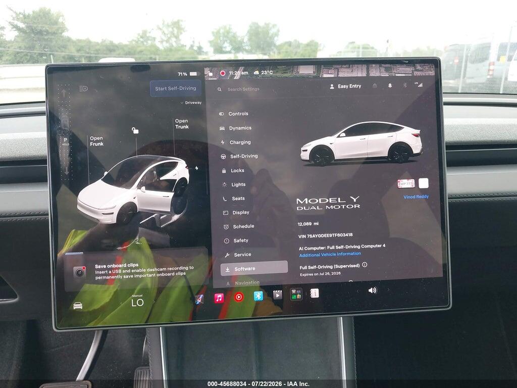 7SAYGDEE9TF603418 2026 TESLA MODEL Y photo no. 7