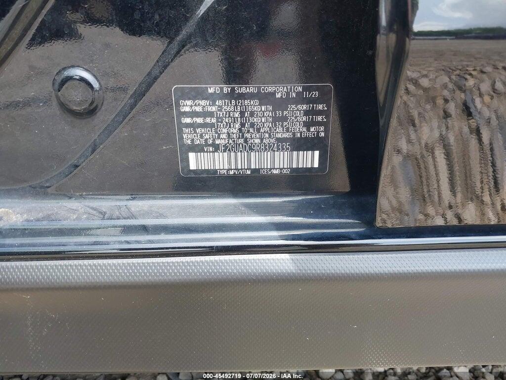 JF2GUADC9R8324335 2024 SUBARU CROSSTREK photo no. 9