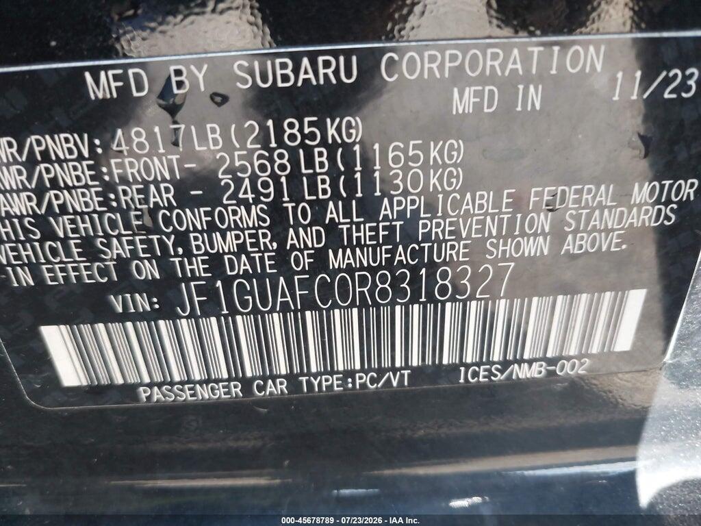 JF1GUAFC0R8318327 2024 SUBARU IMPREZA photo no. 9