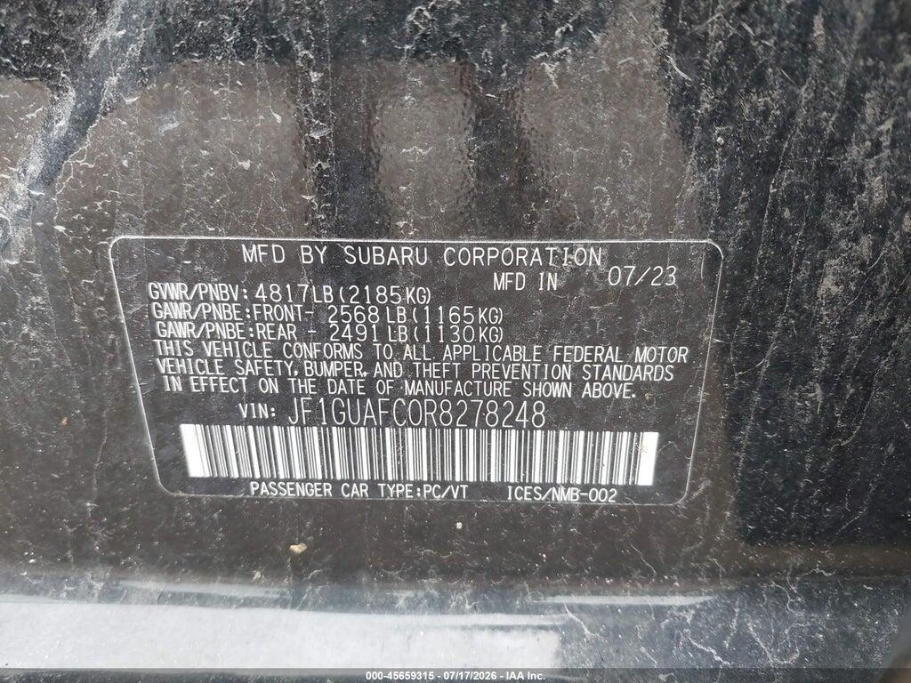 JF1GUAFC0R8278248 2024 SUBARU IMPREZA photo no. 9