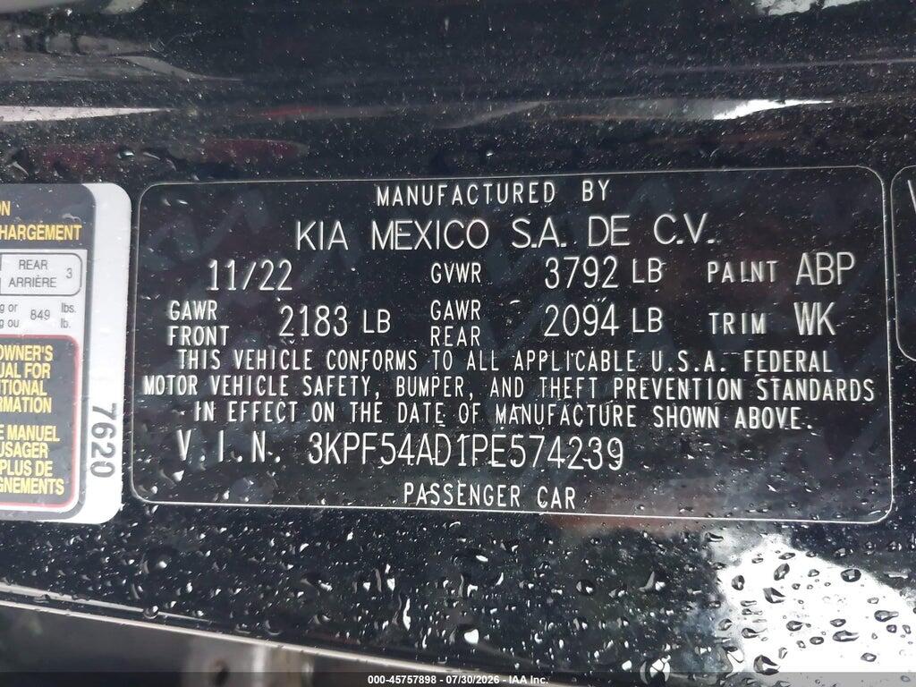 3KPF54AD1PE574239 2023 KIA FORTE photo no. 9