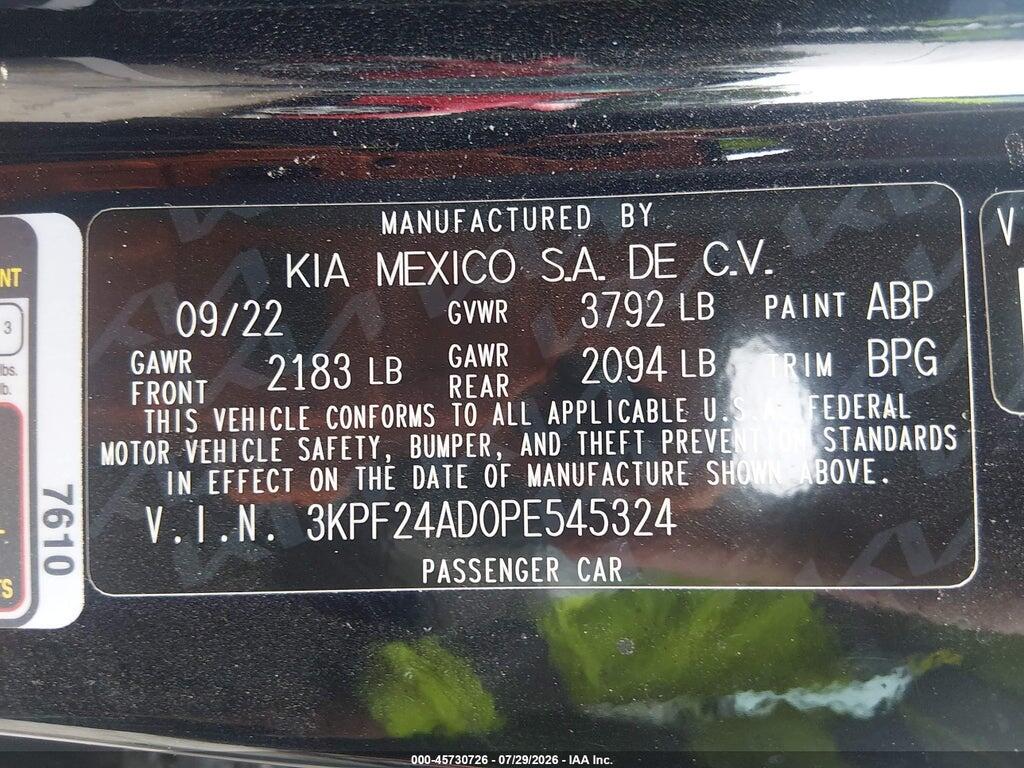 3KPF24AD0PE545324 2023 KIA FORTE photo no. 9