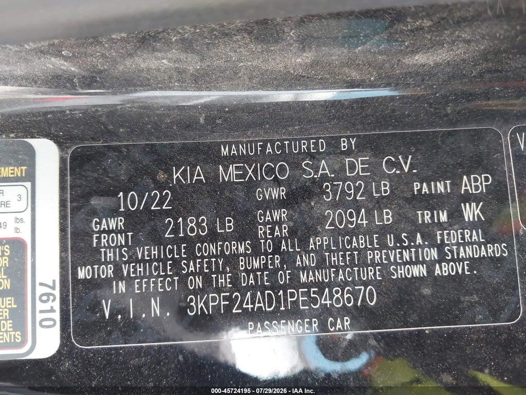 3KPF24AD1PE548670 2023 KIA FORTE photo no. 9
