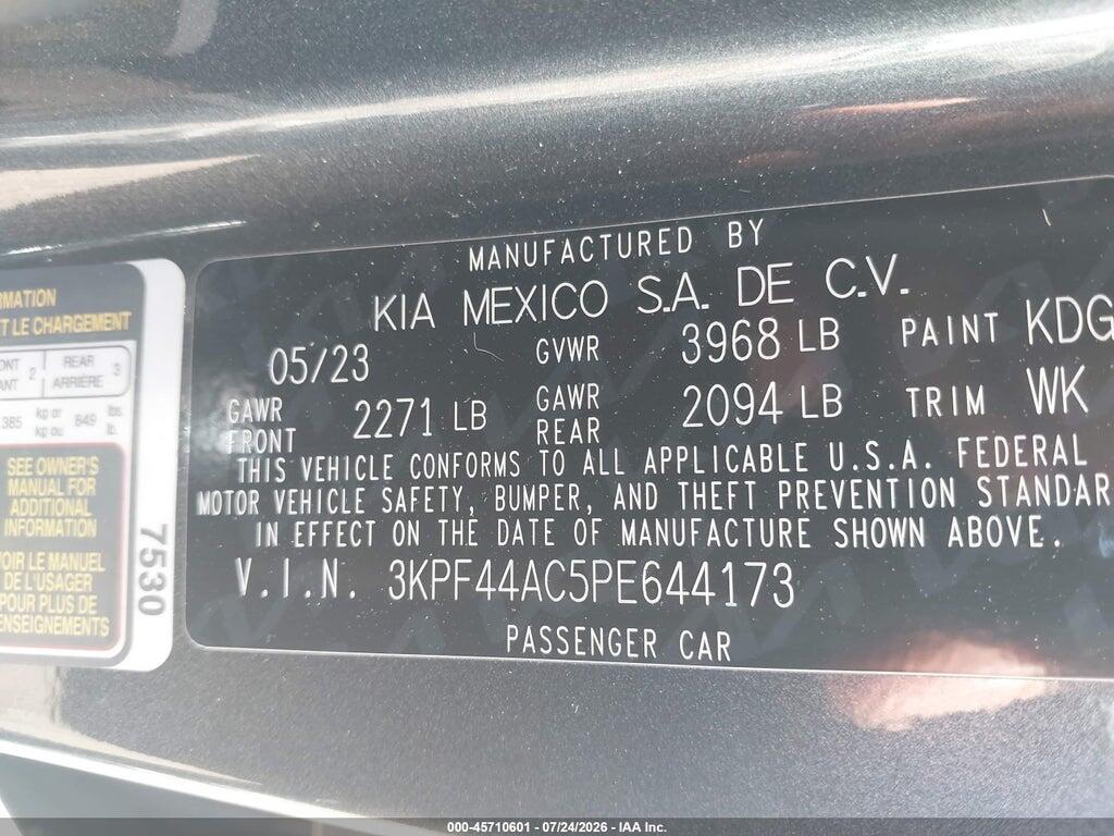 3KPF44AC5PE644173 2023 KIA FORTE photo no. 9