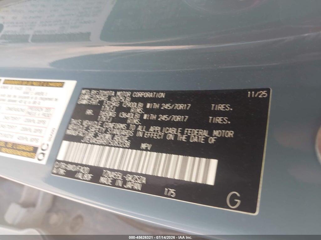 JTEVA5BR8T5083238 2026 TOYOTA 4RUNNER photo no. 9