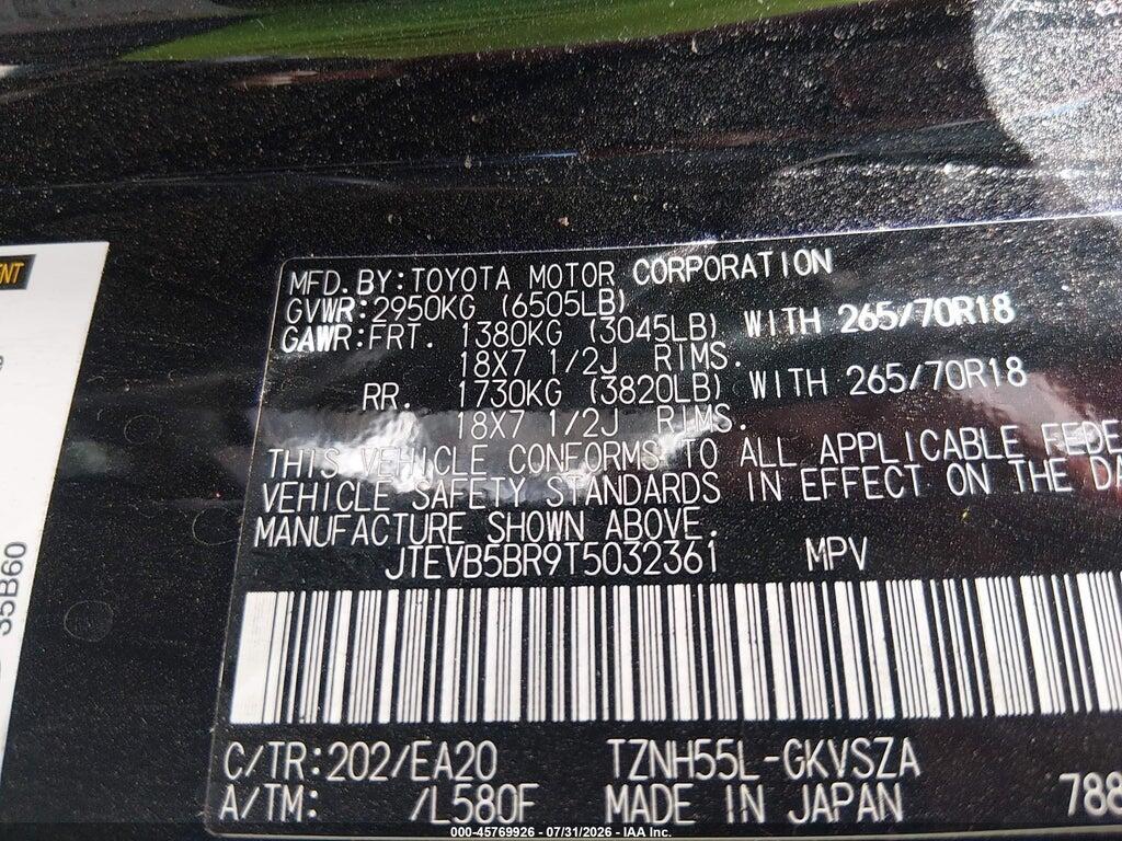 JTEVB5BR9T5032361 2026 TOYOTA 4RUNNER HYBRID photo no. 9