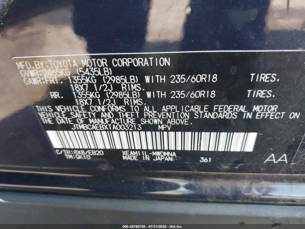 JTMBCAEBXTA003213 2026 TOYOTA BZ photo no. 9
