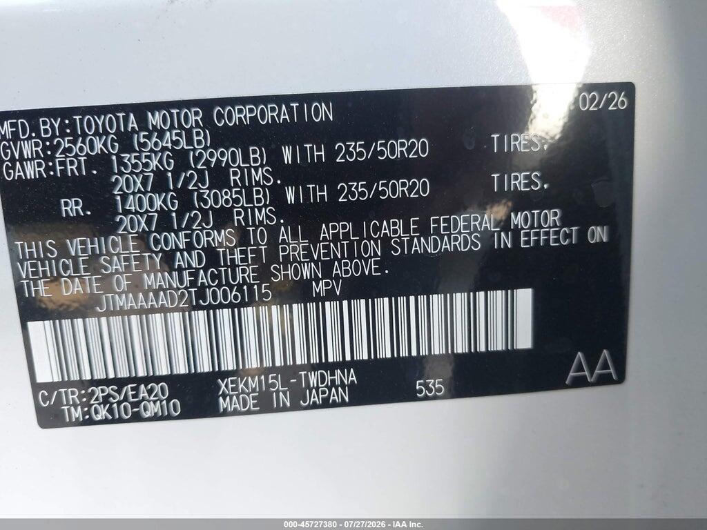 JTMAAAAD2TJ006115 2026 TOYOTA C-HR photo no. 9