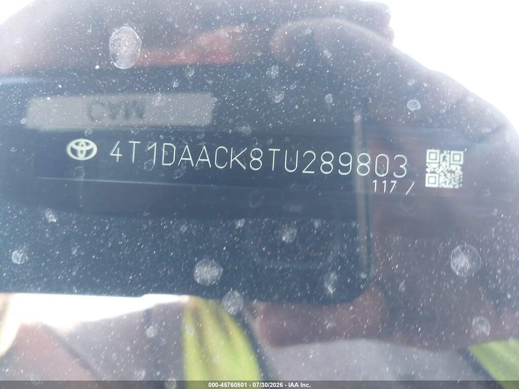 4T1DAACK8TU289803 2026 TOYOTA CAMRY photo no. 9