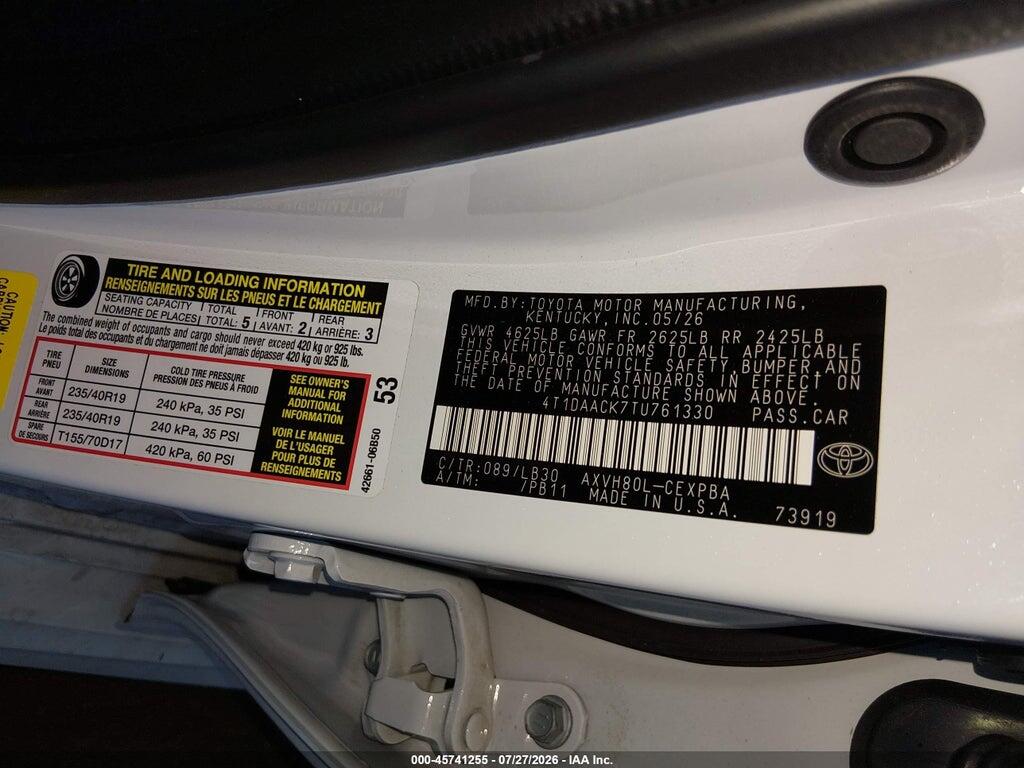 4T1DAACK7TU761330 2026 TOYOTA CAMRY photo no. 9
