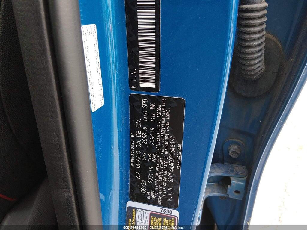 3KPF44AC9PE548367 2023 KIA FORTE photo no. 9