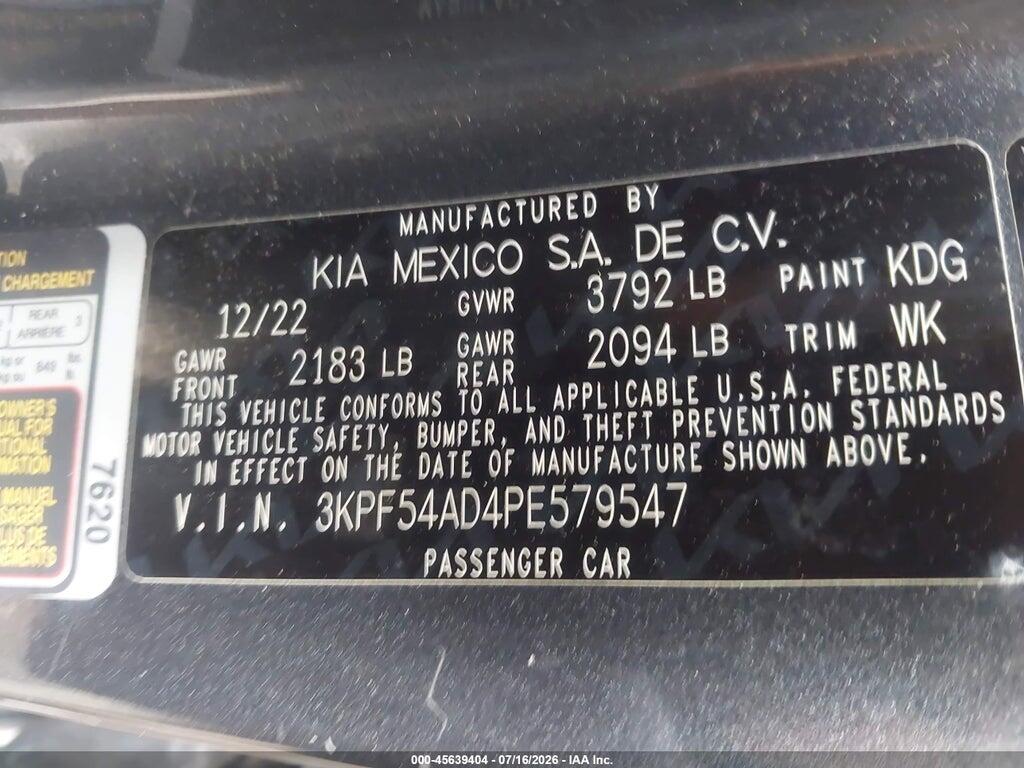3KPF54AD4PE579547 2023 KIA FORTE photo no. 9