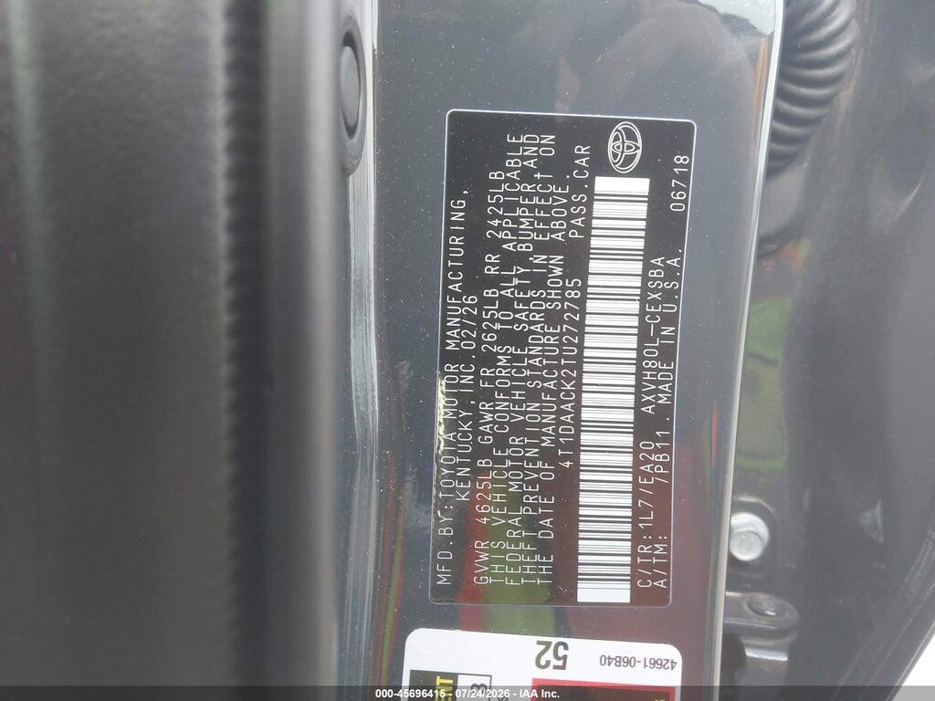 4T1DAACK2TU272785 2026 TOYOTA CAMRY photo no. 9