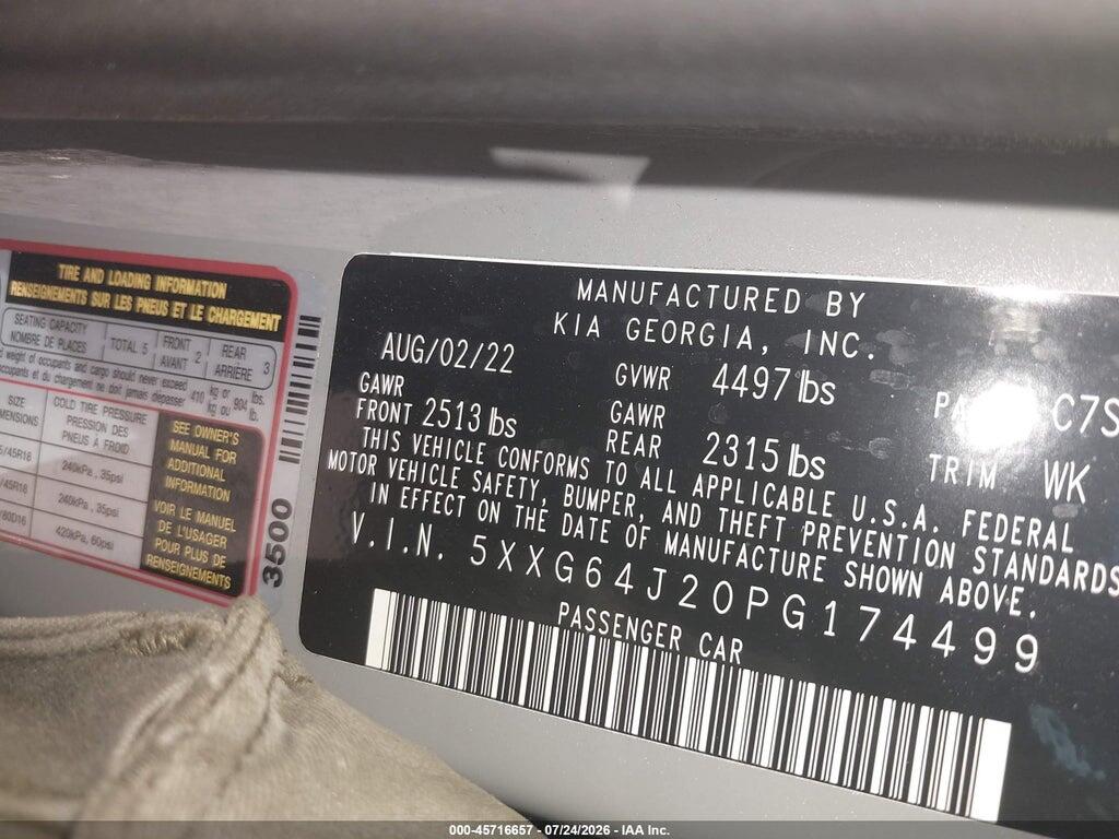 5XXG64J20PG174499 2023 KIA K5 photo no. 9
