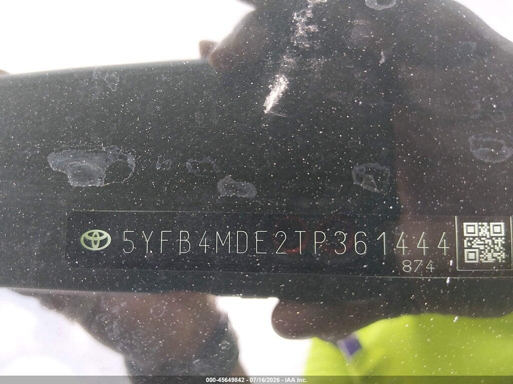 5YFB4MDE2TP361444 2026 TOYOTA COROLLA photo no. 9