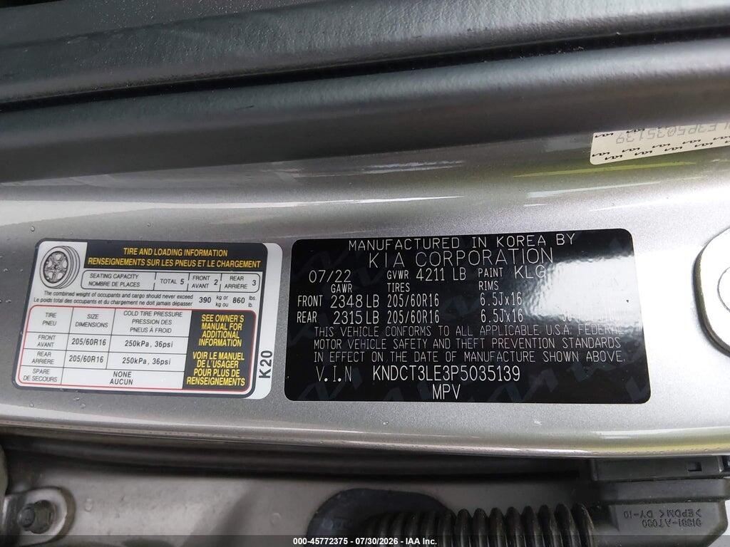 KNDCT3LE3P5035139 2023 KIA NIRO photo no. 9