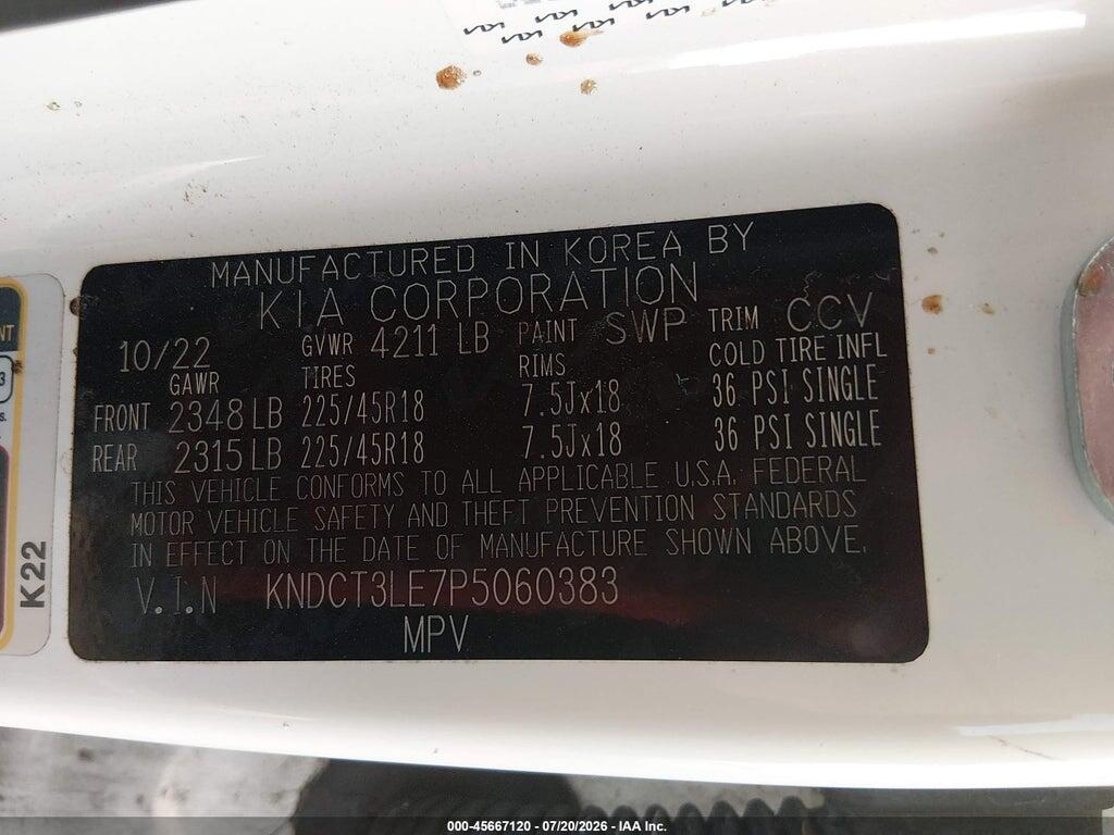 KNDCT3LE7P5060383 2023 KIA NIRO photo no. 9
