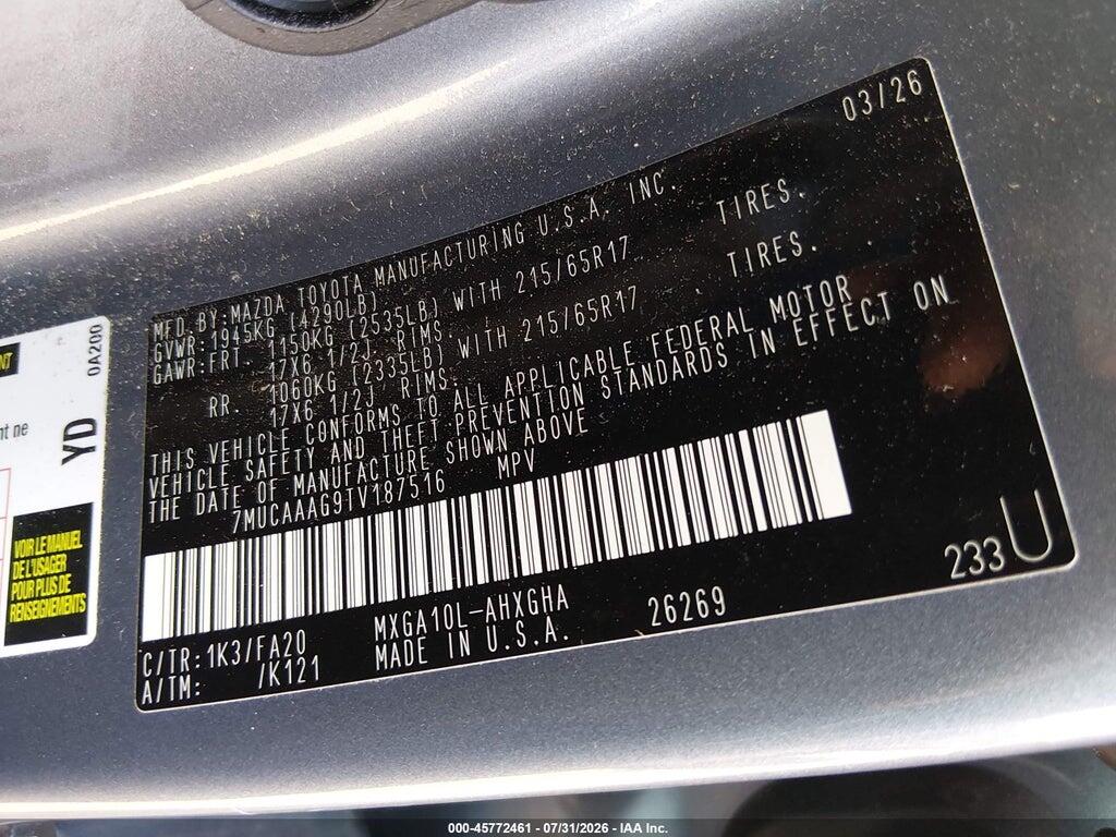 7MUCAAAG9TV187516 2026 TOYOTA COROLLA CROSS photo no. 9