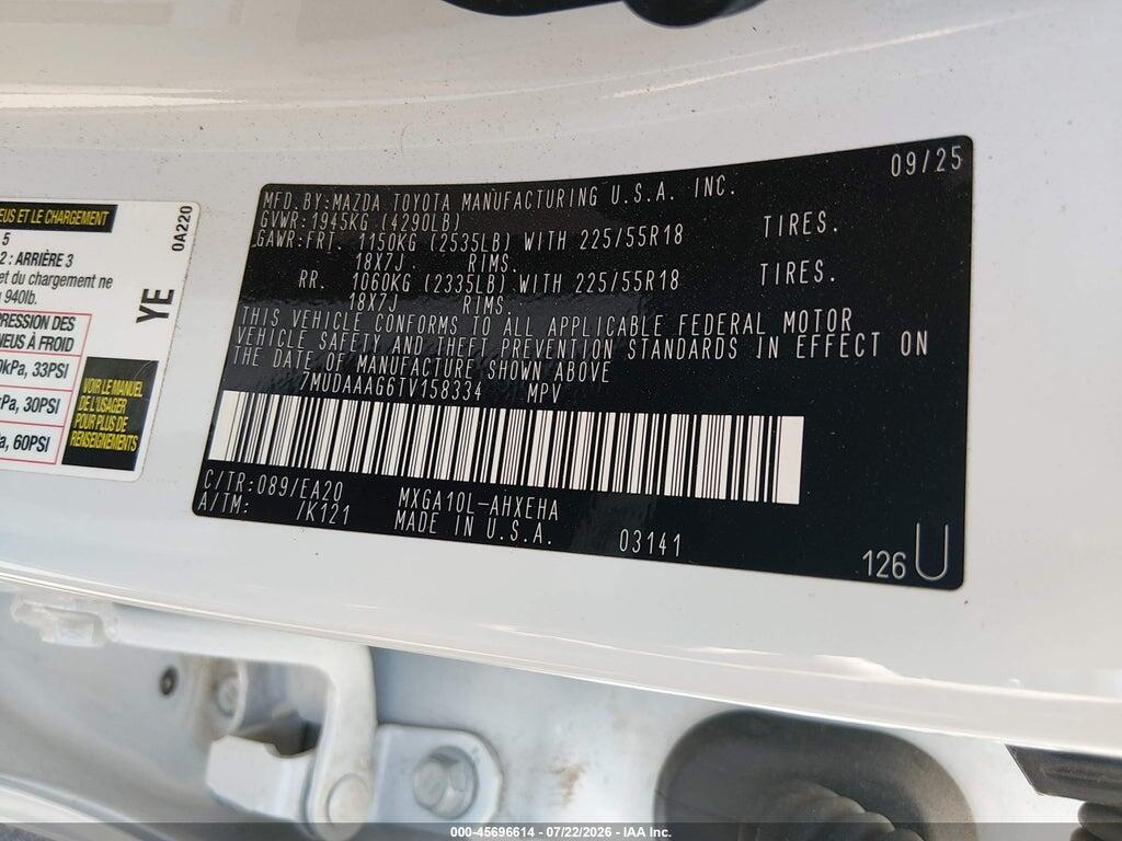 7MUDAAAG6TV158334 2026 TOYOTA COROLLA CROSS photo no. 9