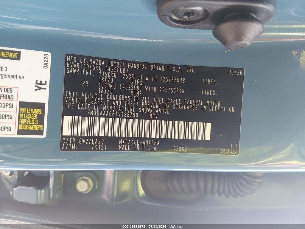7MUDAAAG6TV188790 2026 TOYOTA COROLLA CROSS photo no. 9