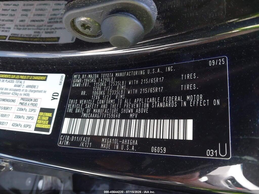 7MUCAAAG7TV159648 2026 TOYOTA COROLLA CROSS photo no. 9