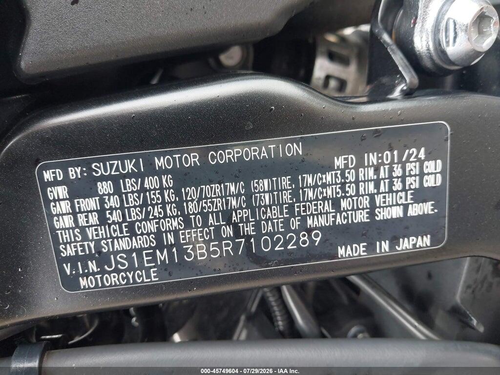 JS1EM13B5R7102289 2024 SUZUKI GSX800 photo no. 10