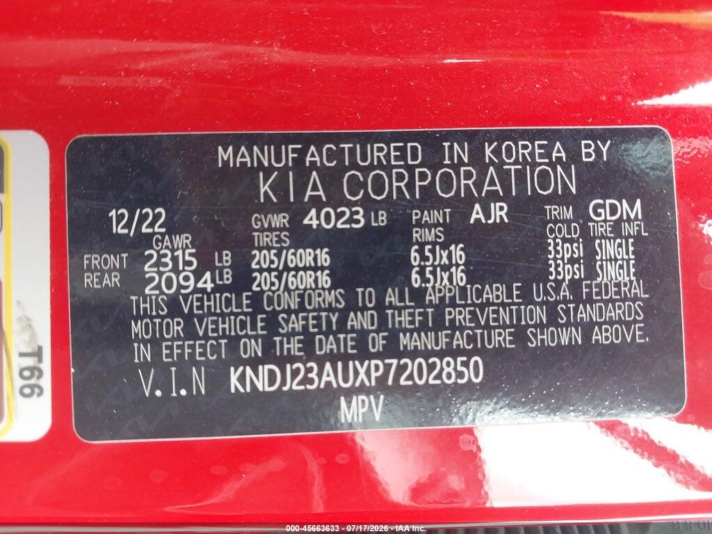 KNDJ23AUXP7202850 2023 KIA SOUL photo no. 9