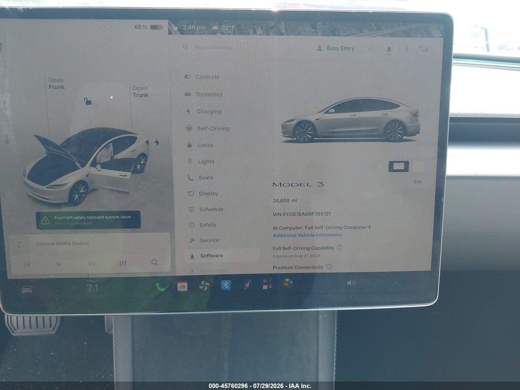 5YJ3E1EA0RF795121 2024 TESLA MODEL 3 photo no. 7
