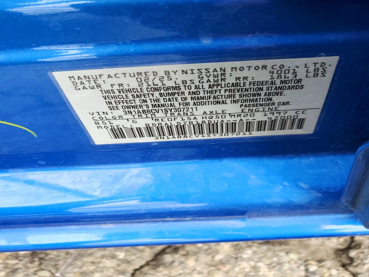 2025 NISSAN SENTRA SV — Фото 13 из 13