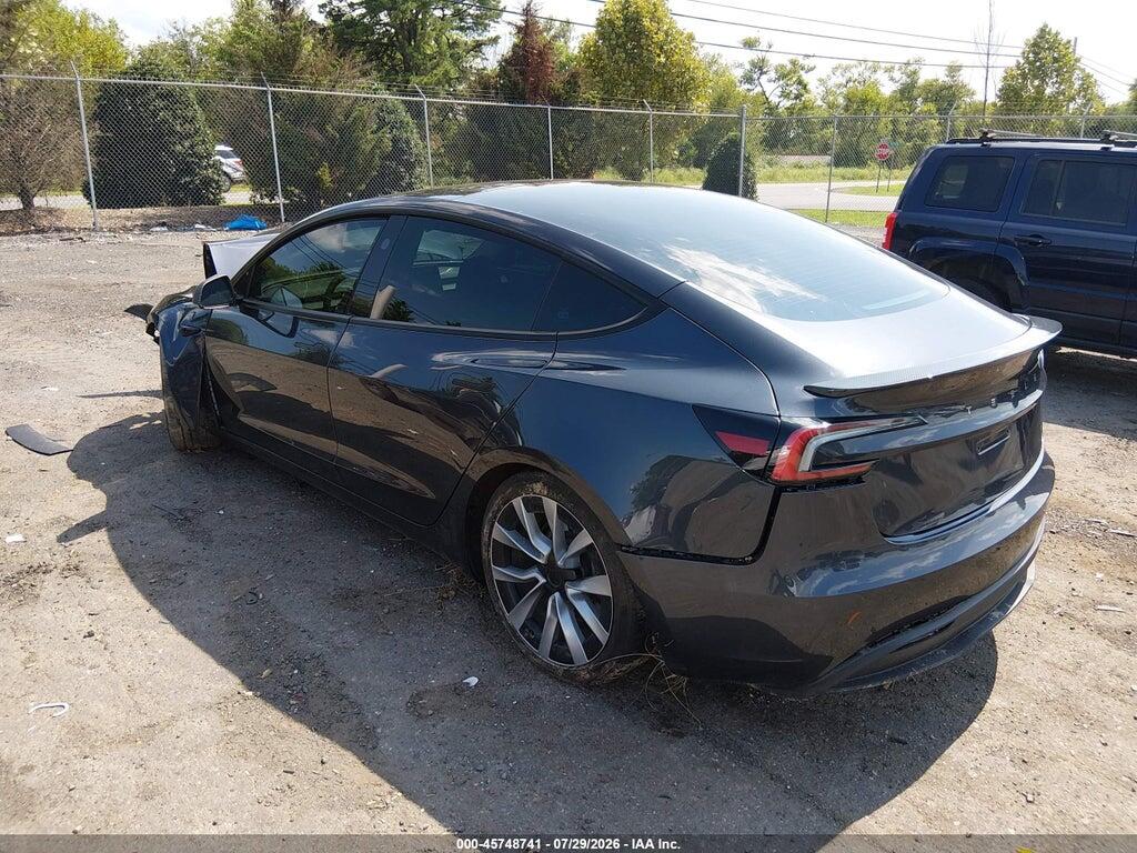 5YJ3E1EA4RF748464 2024 TESLA MODEL 3 photo no. 3