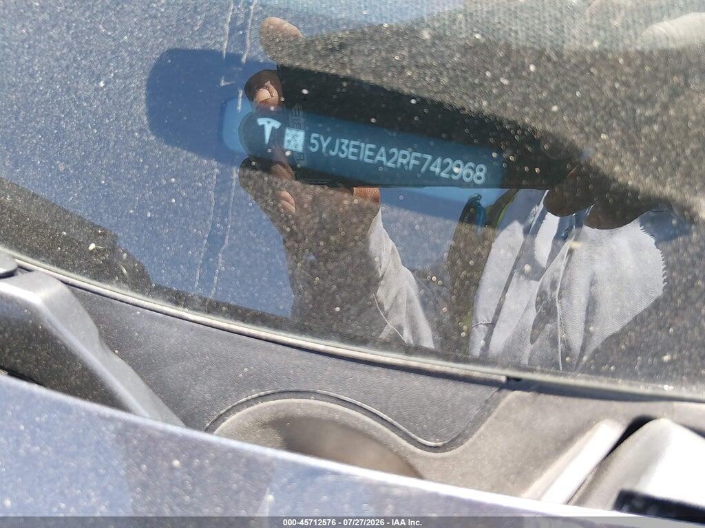5YJ3E1EA2RF742968 2024 TESLA MODEL 3 photo no. 9