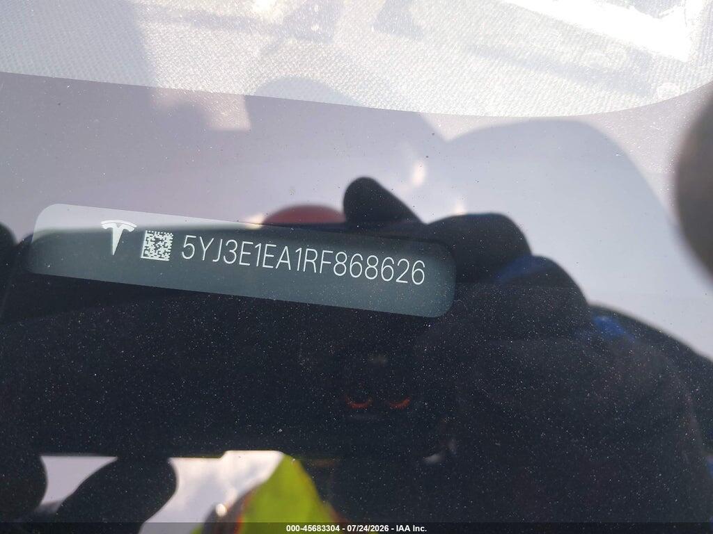 5YJ3E1EA1RF868626 2024 TESLA MODEL 3 photo no. 12