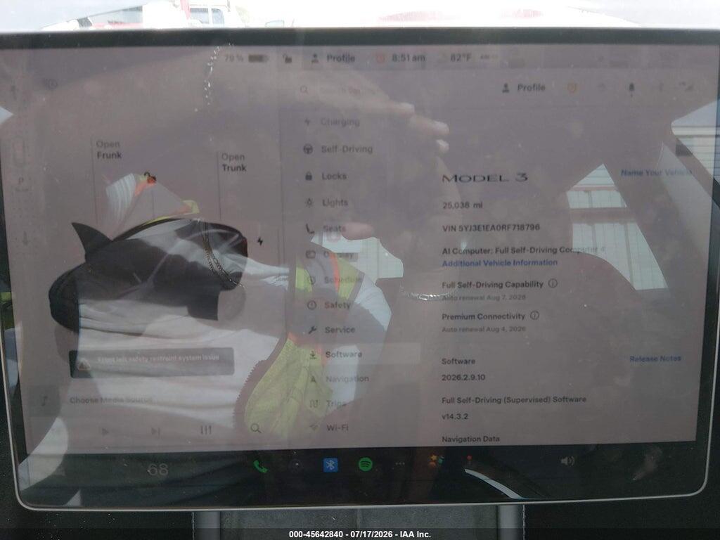 5YJ3E1EA0RF718796 2024 TESLA MODEL 3 photo no. 7