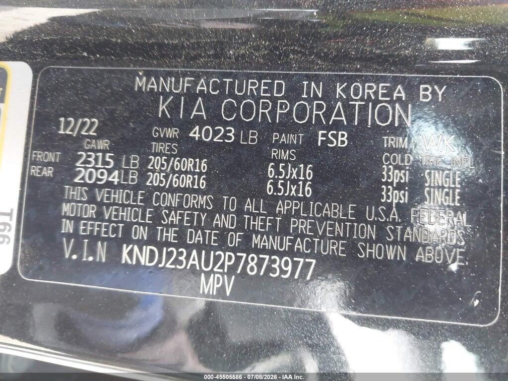 KNDJ23AU2P7873977 2023 KIA SOUL photo no. 9