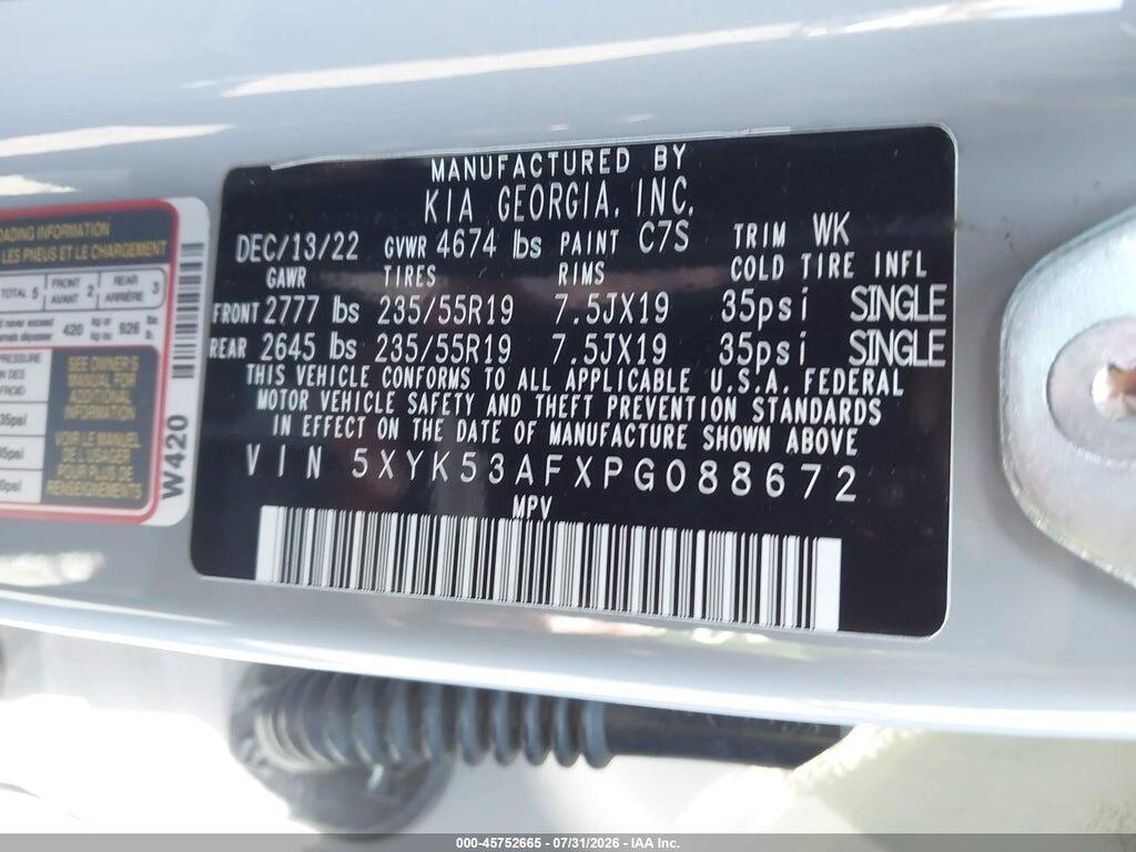 5XYK53AFXPG088672 2023 KIA SPORTAGE photo no. 9