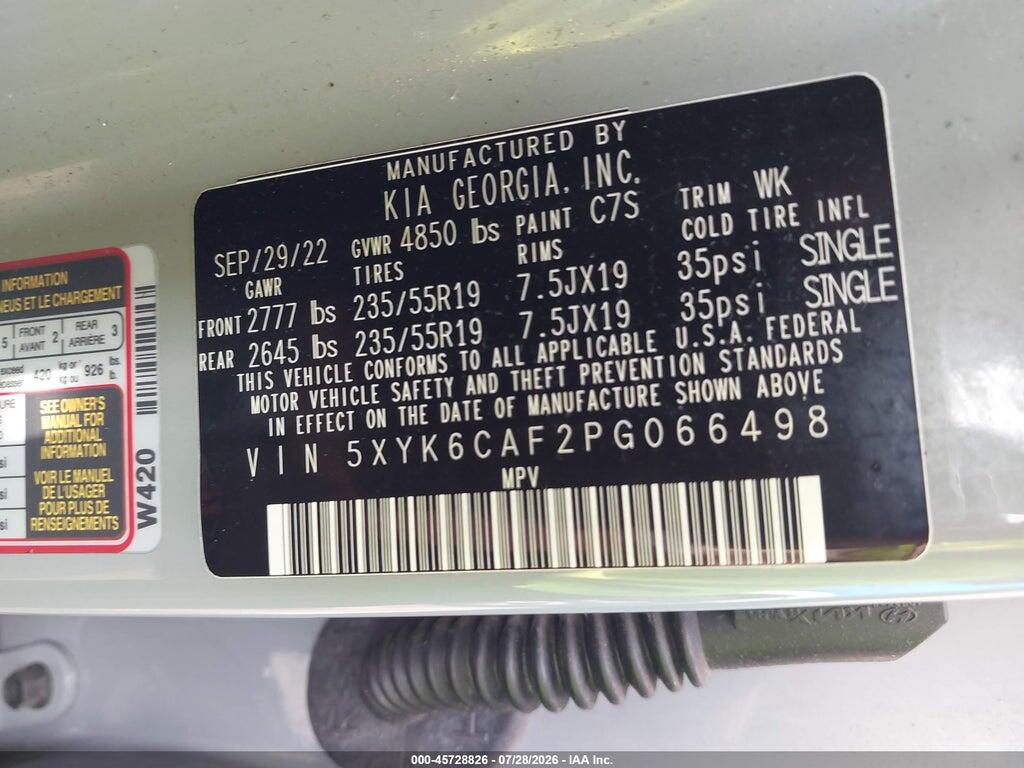 5XYK6CAF2PG066498 2023 KIA SPORTAGE photo no. 9