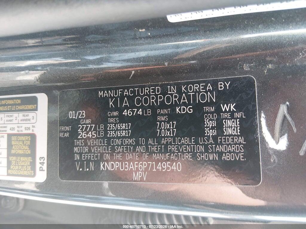 KNDPU3AF6P7149540 2023 KIA SPORTAGE photo no. 9