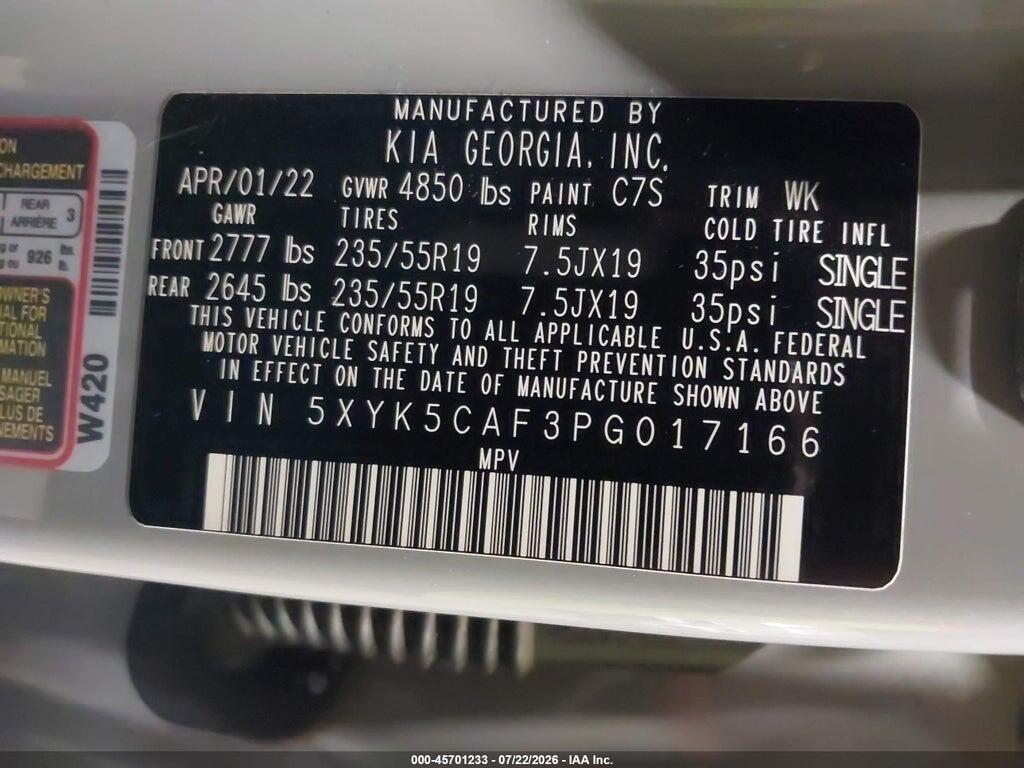 5XYK5CAF3PG017166 2023 KIA SPORTAGE photo no. 9