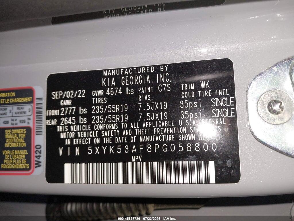5XYK53AF8PG058800 2023 KIA SPORTAGE photo no. 9