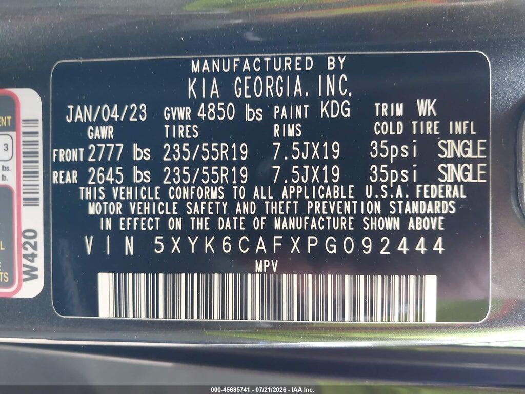 5XYK6CAFXPG092444 2023 KIA SPORTAGE photo no. 9