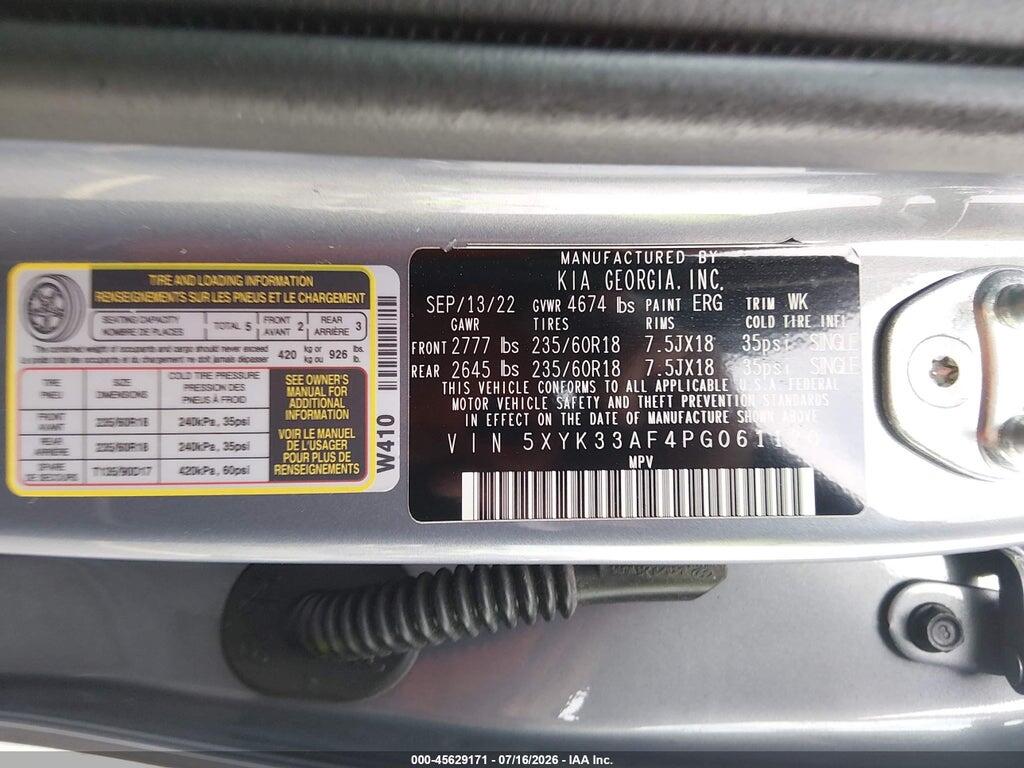 5XYK33AF4PG061120 2023 KIA SPORTAGE photo no. 9
