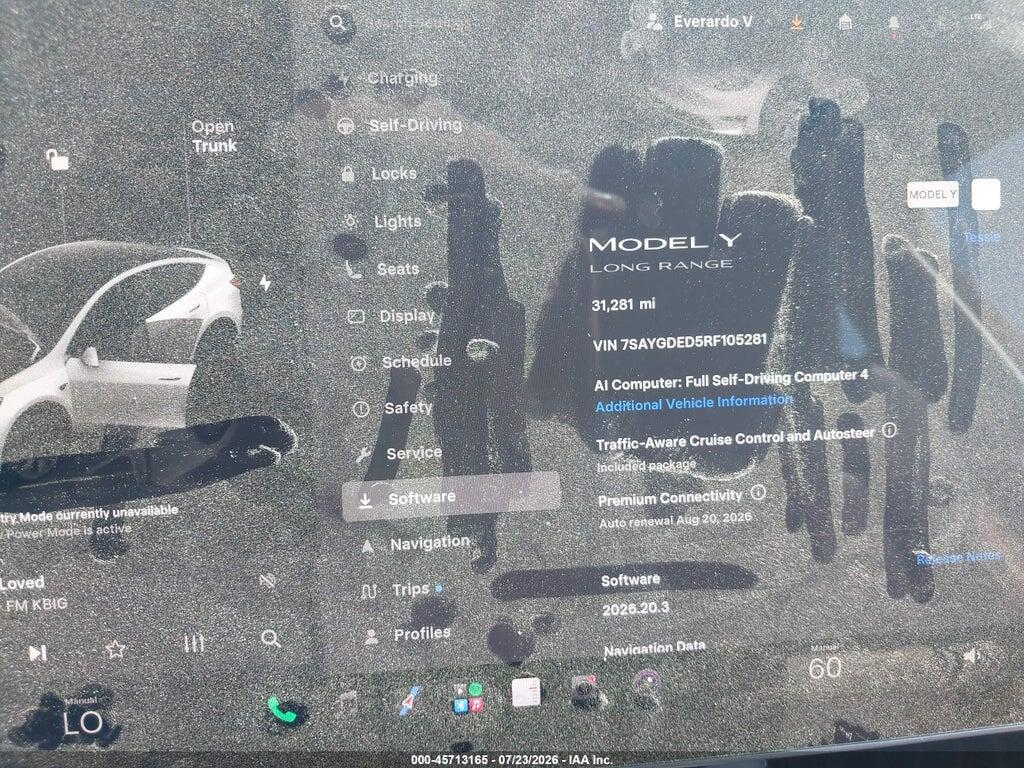 7SAYGDED5RF105281 2024 TESLA MODEL Y photo no. 7