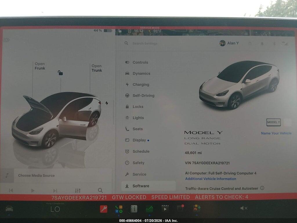 7SAYGDEEXRA219721 2024 TESLA MODEL Y photo no. 7