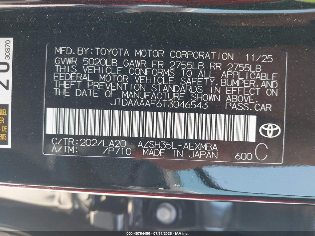 JTDAAAAF6T3046543 2026 TOYOTA CROWN photo no. 9