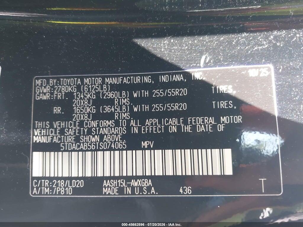 5TDACAB56TS074065 2026 TOYOTA GRAND HIGHLANDER HYBRID photo no. 9