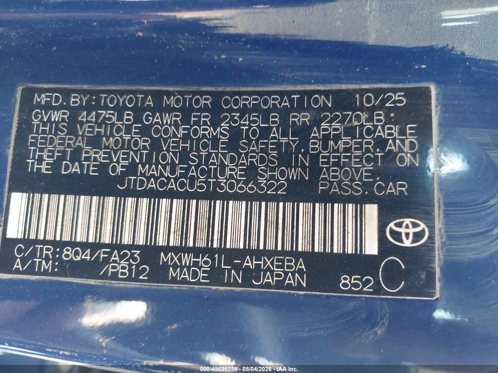 JTDACACU5T3066322 2026 TOYOTA PRIUS PLUG-IN HYBRID photo no. 9